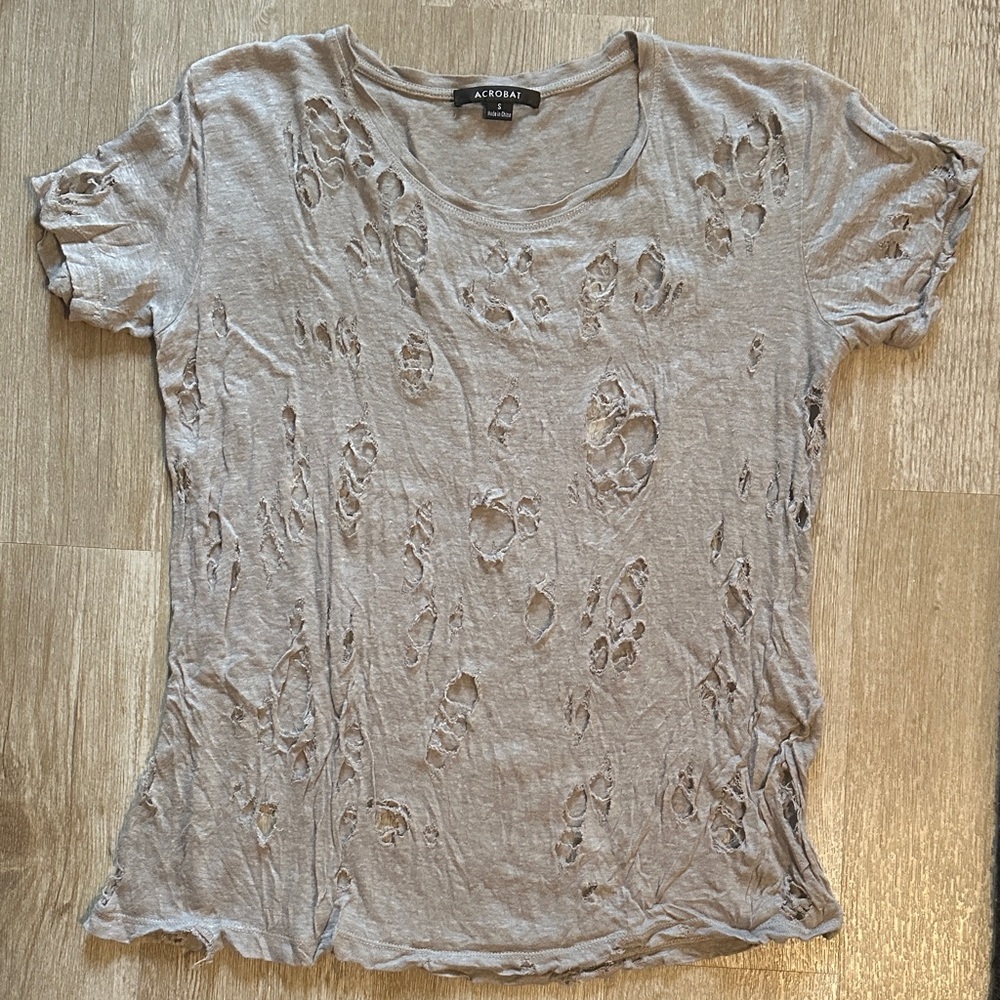 Acrobat Distressed Heather Grey T-Shirt